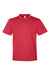 Team 365 TT15Y Youth Zone Performance Mesh Short Sleeve Crewneck T-Shirt Scarlet Red Flat Front