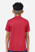Team 365 TT15Y Youth Zone Performance Mesh Short Sleeve Crewneck T-Shirt Scarlet Red Model Back