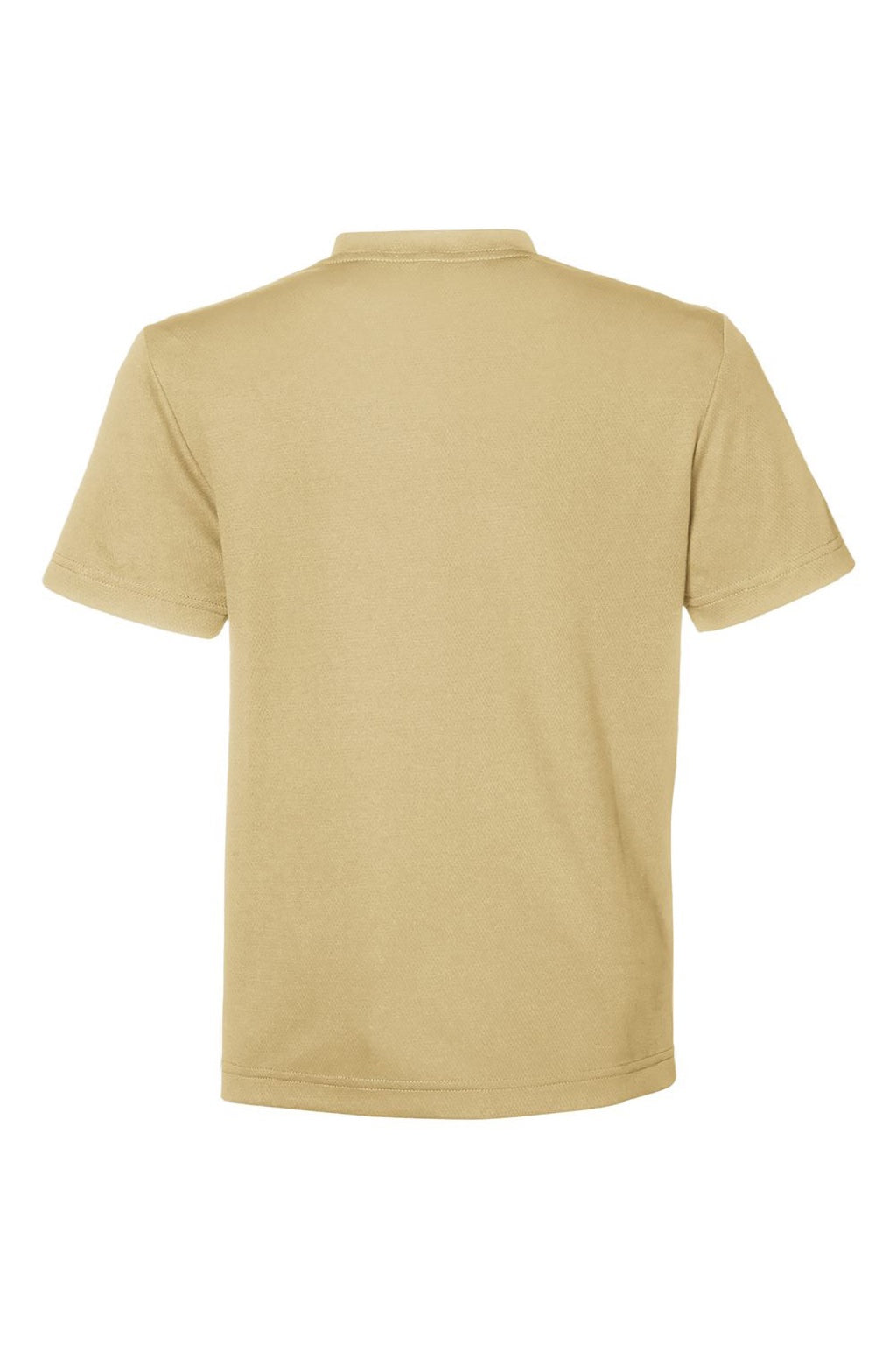 Team 365 TT15Y Youth Zone Performance Mesh Short Sleeve Crewneck T-Shirt Vegas Gold Flat Back