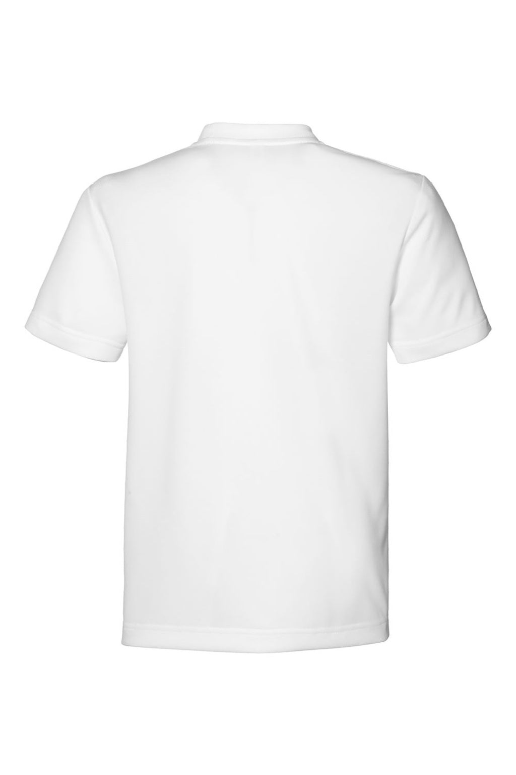 Team 365 TT15Y Youth Zone Performance Mesh Short Sleeve Crewneck T-Shirt White Flat Back