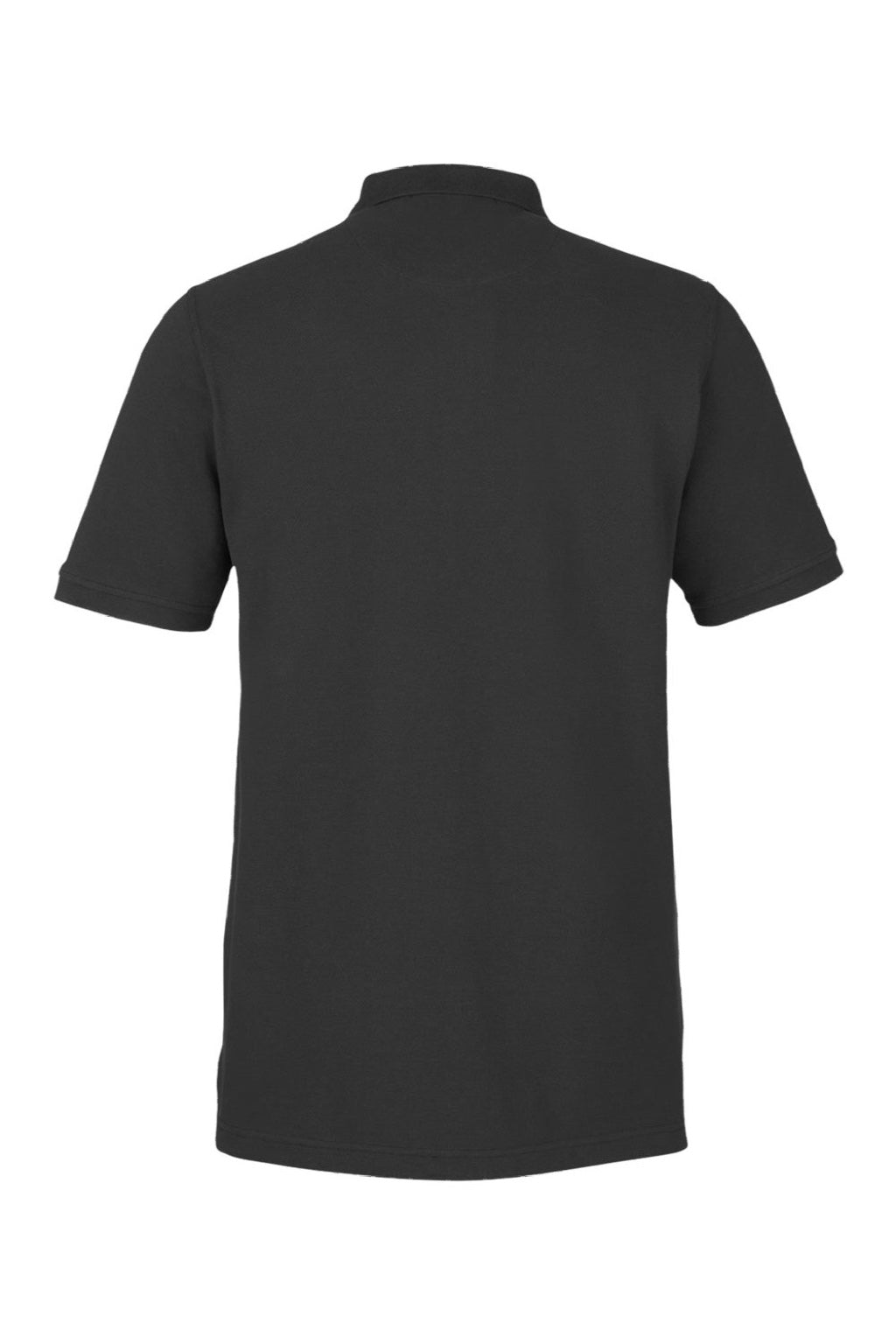 Harriton M205 Mens Valiant Snag Resistant Short Sleeve Polo Shirt Black Flat Back