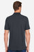 Harriton M205 Mens Valiant Snag Resistant Short Sleeve Polo Shirt Dark Charcoal Grey Model Back