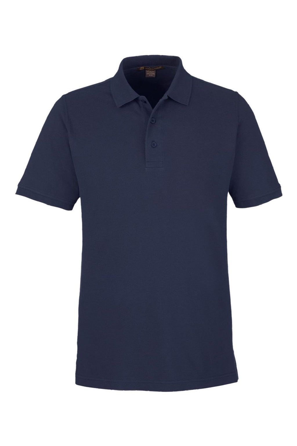 Harriton M205 Mens Valiant Snag Resistant Short Sleeve Polo Shirt Dark Navy Blue Flat Front