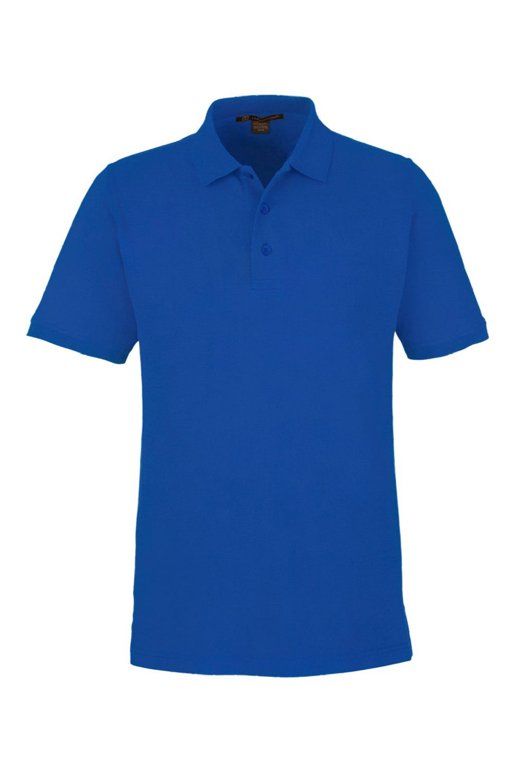 Harriton M205 Mens Valiant Snag Resistant Short Sleeve Polo Shirt True Royal Blue Flat Front