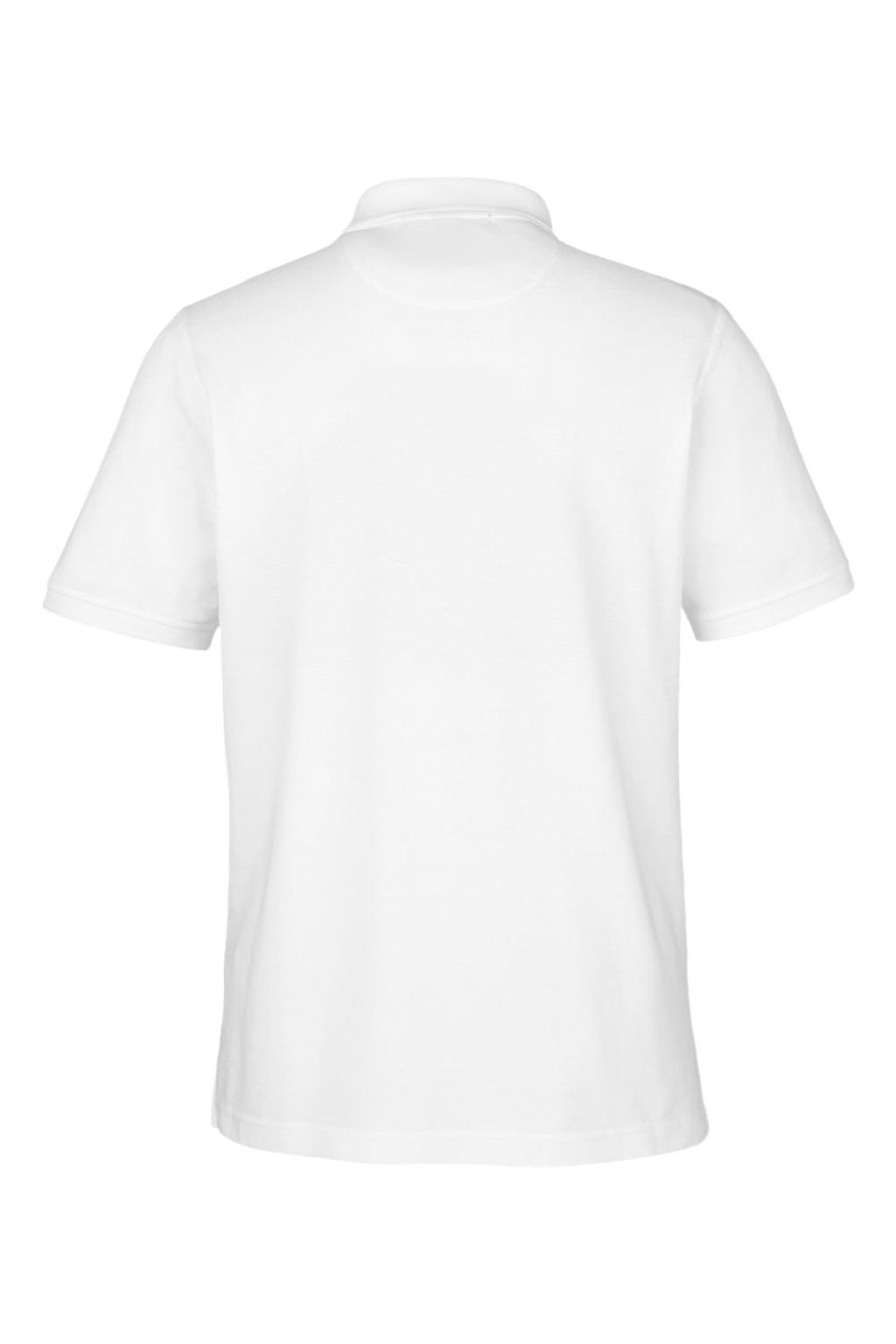 Harriton M205 Mens Valiant Snag Resistant Short Sleeve Polo Shirt White Flat Back