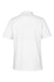 Harriton M205 Mens Valiant Snag Resistant Short Sleeve Polo Shirt White Flat Back