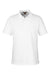 Harriton M205 Mens Valiant Snag Resistant Short Sleeve Polo Shirt White Flat Front