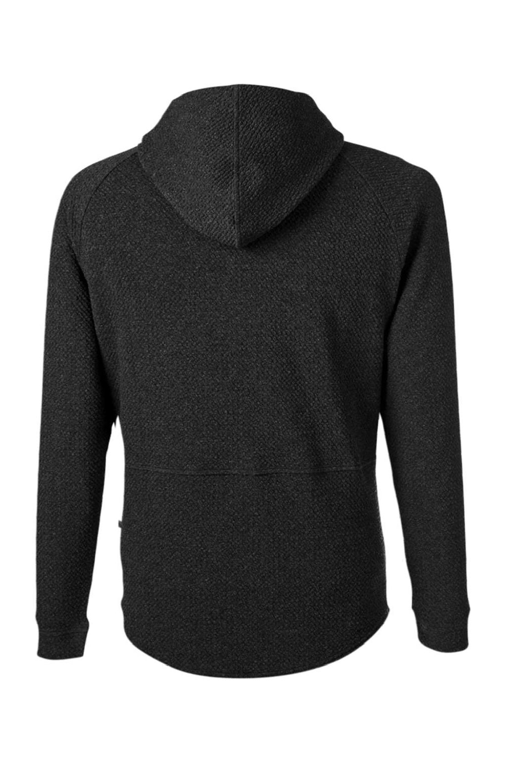 Swannies Golf SWC100 Mens Camden Hooded Sweatshirt Hoodie w/ Pockets Heather Black Flat Back