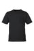 Harriton M118 Mens Charge Moisture Wicknig Short Sleeve Crewneck T-Shirt Black Flat Front