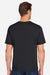 Harriton M118 Mens Charge Moisture Wicknig Short Sleeve Crewneck T-Shirt Black Model Back