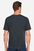 Harriton M118 Mens Charge Moisture Wicknig Short Sleeve Crewneck T-Shirt Dark Charcoal Grey Model Back