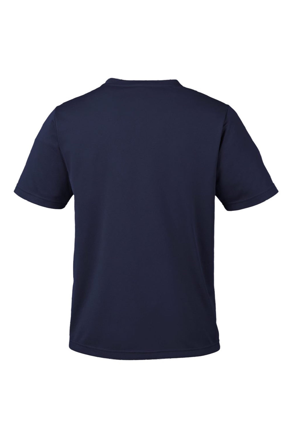 Harriton M118 Mens Charge Moisture Wicknig Short Sleeve Crewneck T-Shirt Dark Navy Blue Flat Back