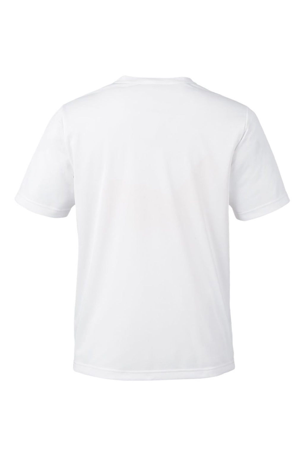 Harriton M118 Mens Charge Moisture Wicknig Short Sleeve Crewneck T-Shirt White Flat Back
