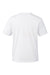 Harriton M118 Mens Charge Moisture Wicknig Short Sleeve Crewneck T-Shirt White Flat Back