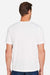 Harriton M118 Mens Charge Moisture Wicknig Short Sleeve Crewneck T-Shirt White Model Back