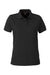 Harriton M205W Womens Valiant Snag Resistant Short Sleeve Polo Shirt Black Flat Front