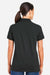 Harriton M205W Womens Valiant Snag Resistant Short Sleeve Polo Shirt Black Model Back