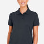 Harriton Womens Valiant Snag Resistant Short Sleeve Polo Shirt - Dark Charcoal Grey - New