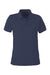 Harriton M205W Womens Valiant Snag Resistant Short Sleeve Polo Shirt Dark Navy Blue Flat Front