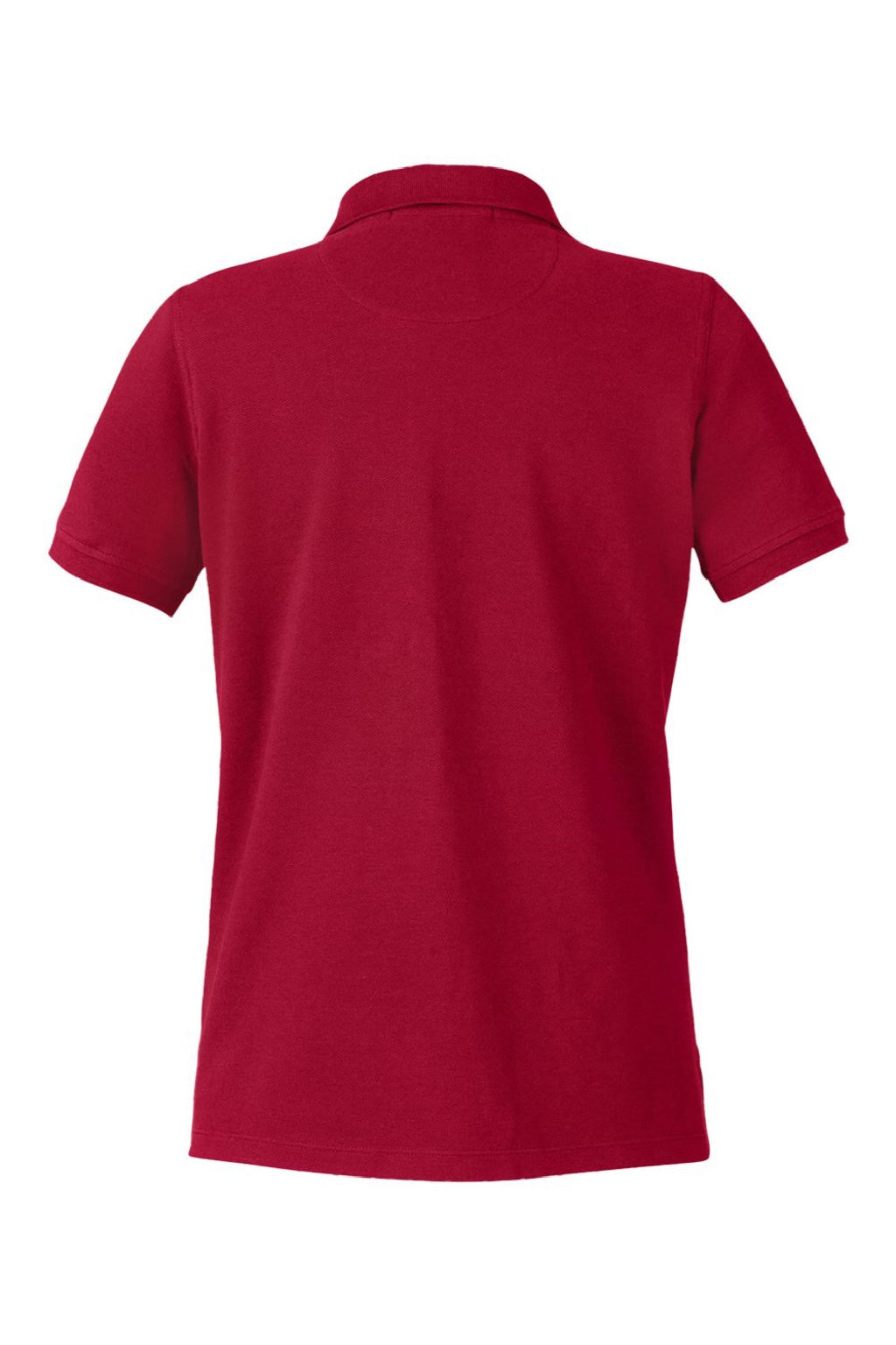 Harriton M205W Womens Valiant Snag Resistant Short Sleeve Polo Shirt Red Flat Back