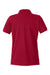 Harriton M205W Womens Valiant Snag Resistant Short Sleeve Polo Shirt Red Flat Back