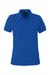 Harriton M205W Womens Valiant Snag Resistant Short Sleeve Polo Shirt True Royal Blue Flat Front