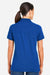 Harriton M205W Womens Valiant Snag Resistant Short Sleeve Polo Shirt True Royal Blue Model Back