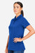 Harriton M205W Womens Valiant Snag Resistant Short Sleeve Polo Shirt True Royal Blue Model Side