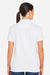 Harriton M205W Womens Valiant Snag Resistant Short Sleeve Polo Shirt White Model Back