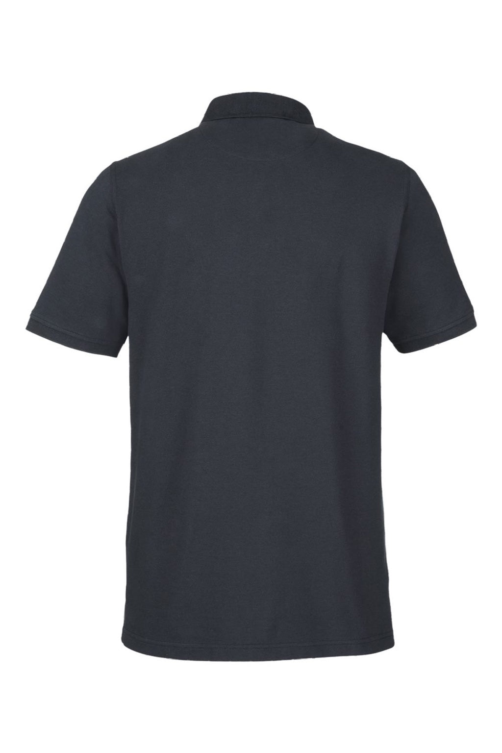 Harriton M205P Mens Valiant Snag Resistant Short Sleeve Polo Shirt w/ Pocket Dark Charcoal Grey Flat Back