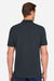 Harriton M205P Mens Valiant Snag Resistant Short Sleeve Polo Shirt w/ Pocket Dark Charcoal Grey Model Back