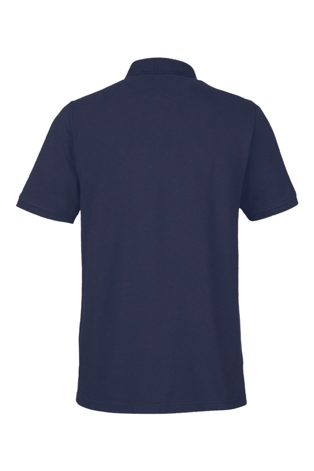 Harriton M205P Mens Valiant Snag Resistant Short Sleeve Polo Shirt w/ Pocket Dark Navy Blue Flat Back