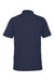 Harriton M205P Mens Valiant Snag Resistant Short Sleeve Polo Shirt w/ Pocket Dark Navy Blue Flat Back