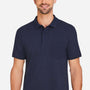 Harriton Mens Valiant Snag Resistant Short Sleeve Polo Shirt w/ Pocket - Dark Navy Blue - New
