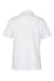 Harriton M205P Mens Valiant Snag Resistant Short Sleeve Polo Shirt w/ Pocket White Flat Back