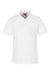 Harriton M205P Mens Valiant Snag Resistant Short Sleeve Polo Shirt w/ Pocket White Flat Front