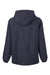 Harriton M73 Mens Flex Twill Full Zip Hooded Jacket Dark Charcoal Grey Flat Back