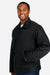 Harriton M721/M721T Mens ClimaBloc Station Full Zip Jacket Black Model Side