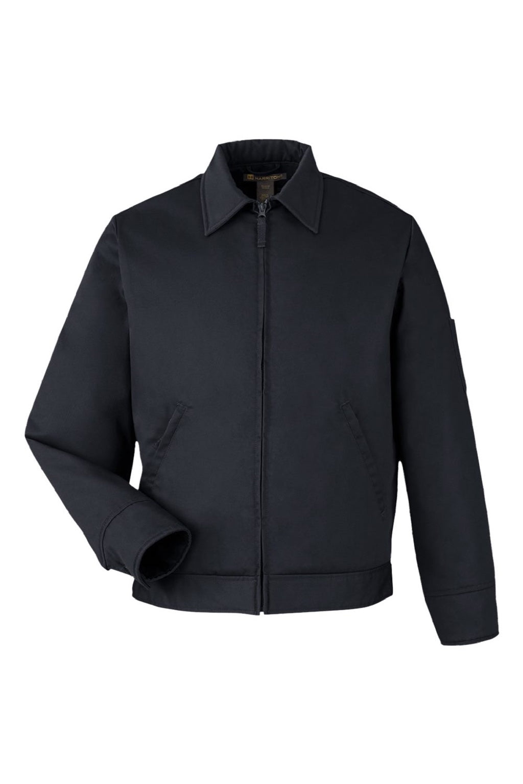 Harriton M721/M721T Mens ClimaBloc Station Full Zip Jacket Dark Charcoal Grey Flat Front