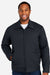 Harriton M721/M721T Mens ClimaBloc Station Full Zip Jacket Dark Charcoal Grey Model Front