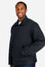 Harriton M721/M721T Mens ClimaBloc Station Full Zip Jacket Dark Charcoal Grey Model Side