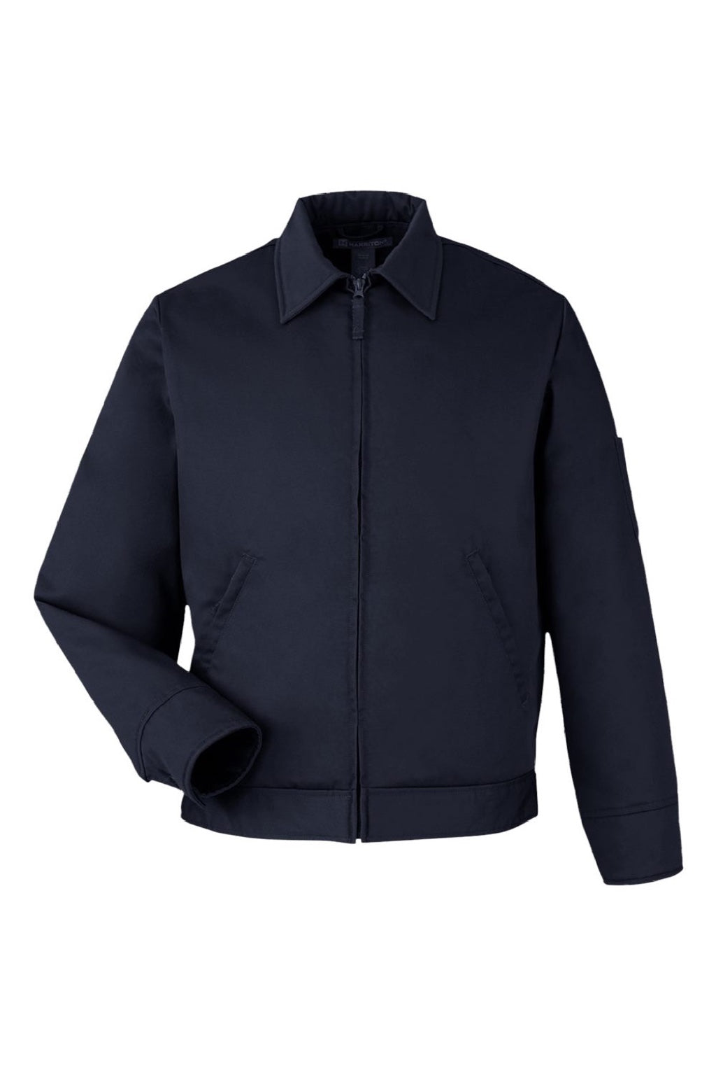 Harriton M721/M721T Mens ClimaBloc Station Full Zip Jacket Dark Navy Blue Flat Front