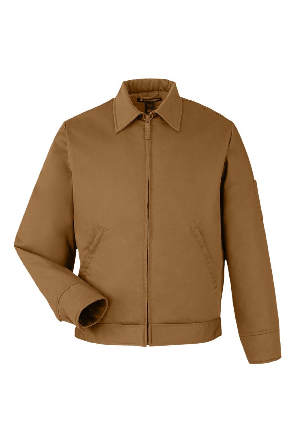 Harriton M721/M721T Mens ClimaBloc Station Full Zip Jacket Duck Brown Flat Front