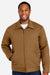 Harriton M721/M721T Mens ClimaBloc Station Full Zip Jacket Duck Brown Model Front