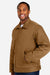 Harriton M721/M721T Mens ClimaBloc Station Full Zip Jacket Duck Brown Model Side