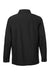 Harriton M72 Mens Flex Twill Long Sleeve Button Down Shirt w/ Pocket Black Flat Back