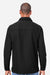 Harriton M72 Mens Flex Twill Long Sleeve Button Down Shirt w/ Pocket Black Model Back