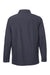 Harriton M72 Mens Flex Twill Long Sleeve Button Down Shirt w/ Pocket Dark Charcoal Grey Flat Back