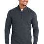 Swannies Golf Mens Emery 1/4 Zip Sweatshirt - Heather Black - New