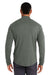 Swannies Golf SWE500 Mens Emery 1/4 Zip Sweatshirt Olive Green/Heather Grey Model Back